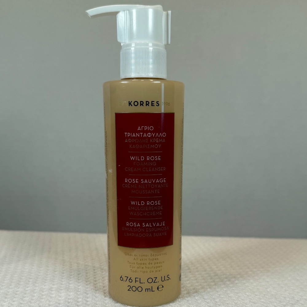 KORRES Wild Rose Foaming Cream Cleanser